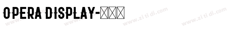 Opera Display字体转换